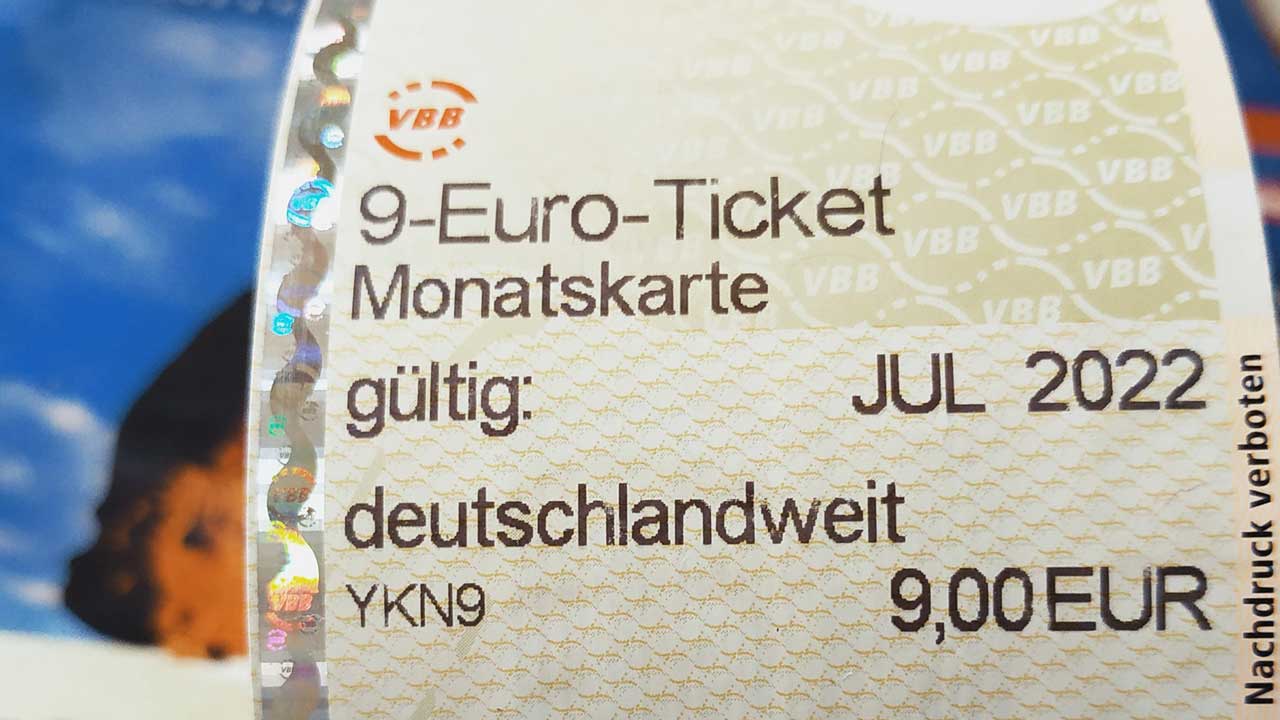 9 Euro Ticket Deutschland
